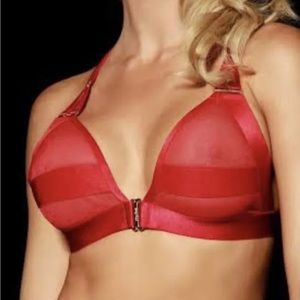 Honey Birdette Samantha red bralette - size Small